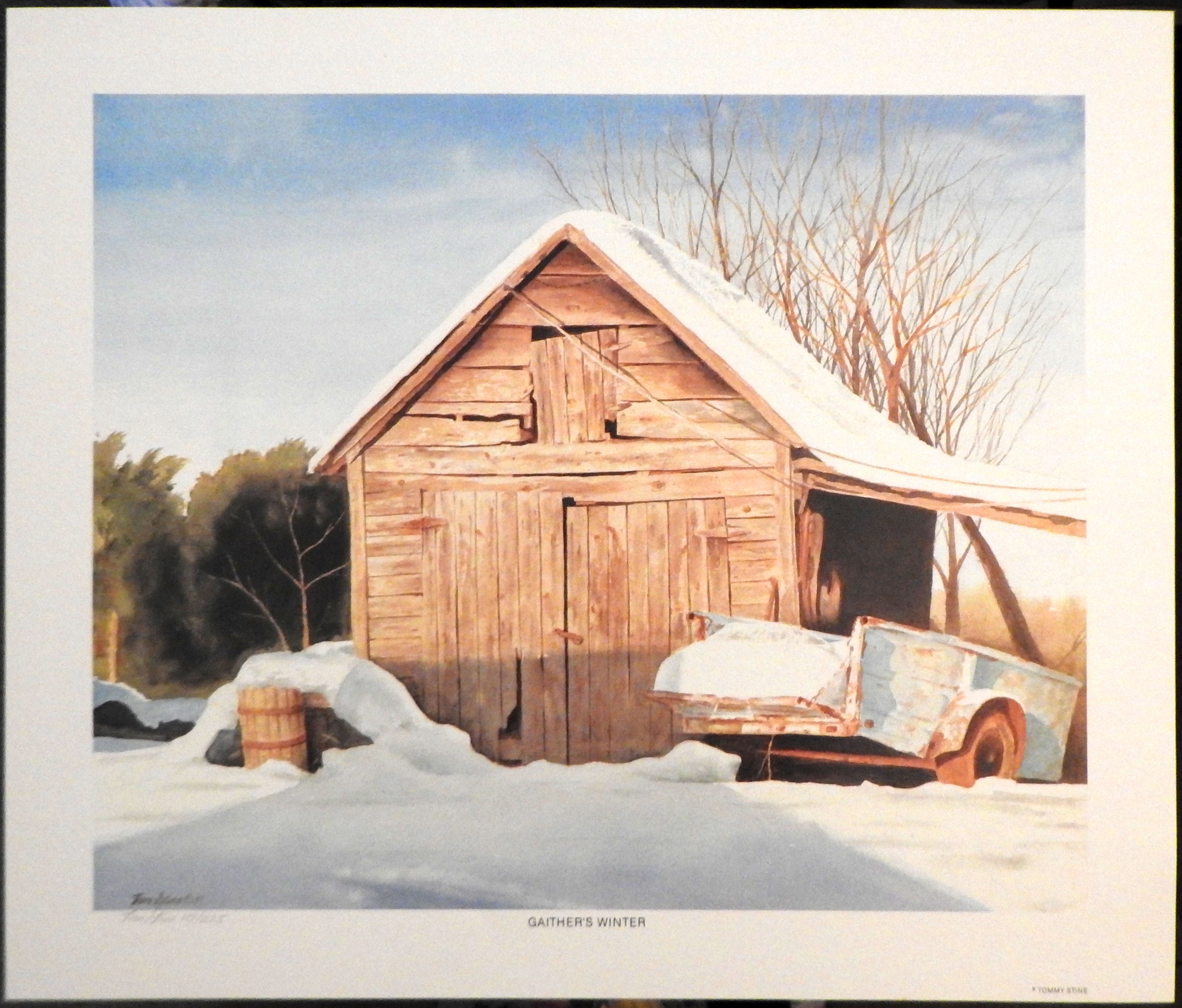 Gaither's Winter Art Signed Limited Prints by Tom Stine